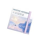 Reise-Aquarell-Skizzenbuch mit Farbe und Palette, 50 Blatt, 300 g/m², Aquarellpapier, Künstler-Malset, Reise-Malblock