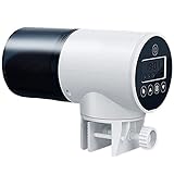 Wresetly Automatischer Fisch Futter Automat, 360 Grad Drehbarer Feuchtigkeits BestäNdiger Elektrischer Auto Fisch Futter Automat Timer Spender für Aquarium