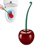 Cherry WC-Bürste – WC-Bürstenset | Neuheit WC-Bürste | Langer Griff Haushalts-WC-Bürste mit dicken Borsten für Tiefenreinigung geeignet für Badezimmerreinigung und täglichen Gebrauch 0,2 kg Pp