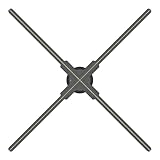 3D WiFi Hologramm Projektor Holographische Bild Fan LED Werbemaschine Großer Betrachtungswinkel(T65)