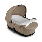 CYBEX Gold GAZELLE S Cot Kinderwagenaufsatz, Ab Geburt bis ca. 6 Monate (max. 9 kg), Für CYBEX Gazelle S und e-Gazelle S, Almond Beige