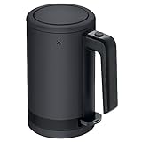 WMF Küchenminis Mini Reise-Wasserkocher Edelstahl 0,8l, elektrischer Wasserkocher mit Kalkfilter, 1800 W, kleiner Teekocher, edelstahl, schwarz