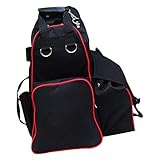 YIXANNX Reitrucksack wasserdichte Flexible Stiefel Peitschentasche Integrierter Regenschutz Verstellbarer Schultergurt mit Mehreren Taschen