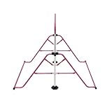 WAPHOERTE Indoor-Reckstange Haushalts-Turnreck Höhenverstellbares Turngerät, Faltbare Recktrainingsanlage, Kinder-Outdoor-Turnreck, Belastbarkeit 40-80 kg, Rosa