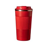 Thermobecher Kaffeebecher to Go Thermobecher Doppelwandiger Edelstahl Vakuum Auslaufsicher Trinkbecher Thermobecher- Isolierbecher, Edelstahl Travel Mug Wasser und Tee