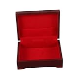 SOPOTUTU Vintage Poker Aufbewahrungsbox aus Natürlichem Holz Robuste und Langlebige Spielkartenbox für Desktop Kompakter und Praktischer Holz Pokerkoffer für Freunde