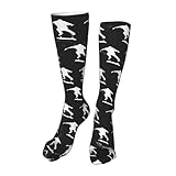 Komfortabel Sport Socken Skateboard-Skater Herrensocken, Weich Business Socken, Trekking, Wandern, Radfahren, 50cm