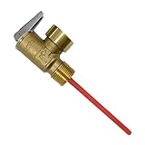 Temperatur Druckablassventil für Wohnmobile 99°C 10 Bar - Warmwasserspeicher Sicherheitsventil - Sicherheitsvorrichtung mit Verlängerungssonde für Wohngebäude Gewerbeimmobilien Installateure