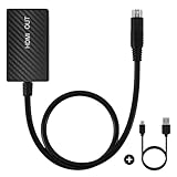 TNP Sega Saturn HDMI Adapter - S-Videokabel zu HDMI Konverter für Sega Saturn Konsolen, HD-Fernseher, Computermonitore und Projektoren