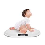 20 KG Elektronische Babywaage Weiß Baby Waagen Digitalanzeige Kinderwaage LCD-Display Haustierwaage Neugeborene Baby Scales