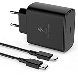 45W Schnellladegerät mit Ladekabel für Samsung Galaxy Tablet Tab A9+, A9, S9 FE+, S9, S9 FE Plus, S10, S9 FE+, S9+ S9 Ultra, USB C Schnellladekabel Ladegerät für S9/S8/S7 FE Charger