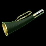 Fritzmann Signal- und Jagdhorn aus Messing (Leder/16 cm)