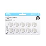 Amazon Basics CR2032 Lithium-Knopfzellenbatterie, langanhaltende Leistung, frei von Quecksilber, 3 V, 10 Stück