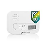 Smartwares Kohlenmonoxid melder, 10 Jahre Sensor, 1.7 Testsieger Wertung, mit Display und Testknopf - FGA-13041
