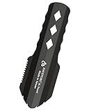 Ultraleichte Backpackkelle aus Aluminium, kleines Töpfchen-Multitool mit längerem Griff, unverzichtbar für Wandern, Camping und Überlebenstaschen, Schwarz, 1 Stück