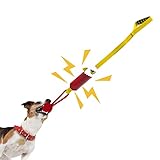 Hundespielzeug für aggressive Kauer, Hunde-Kauspielzeug, Seil für Trainingsspiel, Tauziehen des Krieges Hundespielzeug für Outdoor-Übung, Hundeseil Spielzeug für mittelgroße und große Hunde (rot)