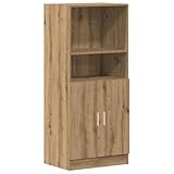 HETFTJN Anrichte Küchenschrank Küchenbuffet Buffetschrank Vorratsschrank - Küchenschrank Artisan-Eiche 57x41,5x131,5 cm Holzwerkstoff für Küche Wohnzimmer Esszimmer Badezimmer