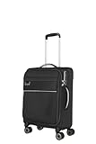 Travelite Bordtrolley Handgepäck Koffer nachhaltig, 4 Rollen, MIIGO, Weichgepäck Trolley klein aus recyceltem Material, TSA Schloss, 55 cm, 35 Liter