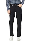 Amazon Essentials Herren 5-Pocket-Stretch-Twillhose, Bequeme Passform, Schwarz, 36W / 30L