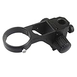 Labormikroskop-Teile Binokularmikroskop mit 76 mm Durchmesser, einstellbarer Zoom-Mikroskope-Fokussierhalter(Nero)