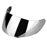 Agv K3 Sv Visier Xxl-Helmvisier Motorrad Helmvisier Ersatzvisier Motorradhelm Gesichtsschutz Motorrad Windschutz Helm Linse Visierschutz Vollgesichts Anpassung Für Agv K1 K3Sv K5(Versilbert)