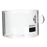 GRIRIW Milchbecher aus Glas Kaffeetasse für den Haushalt Teetasse Teenager multi Wasserflasche filtern Zu kaffeekanne kaffeekännchen measuring cup Wasserbecher aus Glas Teebecher aus Glas