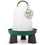 HÜHNER Land Hühnertränke 1,5, 3 oder 10 ltr. grün I Beheizbare Geflügeltränke für Hühner I Aufhängbarer Wasserspender I Automatische Wassertränke, Tränke, Geflügel Zubehör Zucht I Vogeltränke (10L)