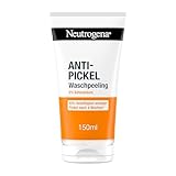 Neutrogena Anti-Pickel Waschpeeling (150 ml), sanftes Anti Pickel Peeling mit 2% Salicylsäure (BHA), klärende & mattierende Gesichtsreinigung, verfeinert das Hautbild und hilft Pickel zu beseitigen