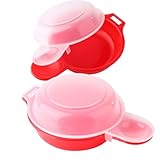MVKLIW 2 Sets Mikrowellen-Eierkocher, 1-Minuten-Schnell-Ei-Hamburger-Omelette-Maker, Küchenkochwerkzeug