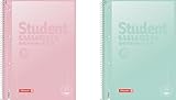 BRUNNEN Collegeblock Premium Student „Pastell“ A4 Pastellfarben ( zufällige Farbe )