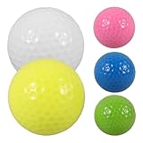 CORHAD 5 Stück Bunte Golf trainingsbälle Leicht Robust für Indoor und Outdoor Übung Anfänger und Geeignet Schadensfrei Spielerisch Skills Verbessern