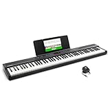 Alesis Keyboard E-Piano mit 88 Tasten, 480 Sounds, Lautsprechern, USB-MIDI, Noten/Tablet-Ablage, Netzadapter & Klavierlektionen für Anfänger