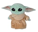 Simba Star Wars The Mandalorian & Grogu Plüschfigur – Kuscheltier mit großen Ohren, weichem Stoff und süßem Blick, Star Wars Fanartikel, grün, 25 cm, ab 0 Monaten