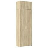 HETFTJN Küchenunterschrank Vitrinenschrank Schuhschrank Kitchen Cabinet - Hochschrank Sonoma-Eiche 70x42,5x225 cm Holzwerkstoff für Büro Bad Küche Flur