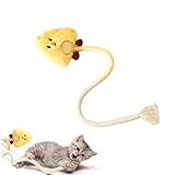 Eupneicu Interaktives Katzenspielzeug, Plüsch Katzenspielzeug, Katzen Spielzeug Und Kätzchen Spielzeug [Gelb]