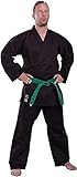 budodrake Karateanzug Bushido schwarz (180 cm)