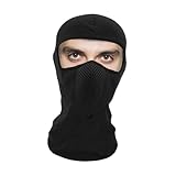 MOTHNUR Winddichte Skimaske aus Elastischem Material mit Atmungsaktivem Netz Flexible Gesichtsmaske für Damen und Herren Multifunktionaler Nackenwärmer für Motorrad Radfahren und Outdoor