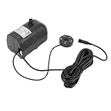 Phefop Solarbrunnenpumpe, Energieeffizienter Tauchbelüfter, für Garten- und Teichdekoration, DC 6V-24V, Einfache Installation