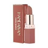 Samtiger Matt Lippenstift Flüssig, Langanhaltend & Wasserfest, Nicht Färbend & Nicht Abfärbend, Ohne Klebriges Gefühl, für Make-up, Party und Täglichen Gebrauch-Nude