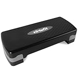 VirtuFit Essential Aerobic Fitness - Steppbrett für Zuhause Stepper höhenverstellbar und rutschfest für Aerobic, Gymnastik und Fitness I Home Step Stepbench