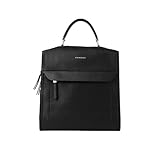 Fiorelli Isla Großer Rucksack, stylischer Rucksack mit verstellbaren Riemen & Taschen, schwarzes Kunstleder