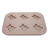 SOLUSTRE Cartoon Kuchenform Antihaft Backform aus Carbonstahl Leicht zu Reinigen Schnelles Erhitzen für Kuchen Kekse DIY Backzubehör für Familie und Festtage