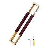 Türgriffe aus Edelstahl und Holz, Schiebetürgriff-Set für Dusche, Terrasse, Garage und Haustüren