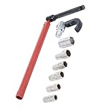 VZU Standhahnmutterschlüssel Set 9-17 mm, Standhahnschlüssel Universalwerkzeug, Standhahn Wasserhahn Montagewerkzeug, Spezialwerkzeug für Waschbeckenarmaturen