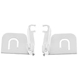 Masterpart Türscharnier-Clips, Weiß, Paar, kompatibel mit Siemens GI31 GI41 GI81 Einbau-Gefrierschränken