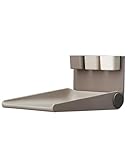 Leander Wally™-Wandwickeltisch Cappuccino - Klappbare Wickelkommode für Wandmontage - Wickeltisch Organizer fürs Babyzimmer - Ergonomisch & Platzsparend