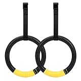 Noxtioanip Set of 2 Turnringe 28 mm, Gymnastikringe mit Verstellbaren Buckles Straps 4m, Ringe Calisthenics für Suspension-Training, Calisthenics Ringe rutschfest für zu Hause und im Freien