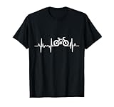 Radfahrer Herzschlag Fahrrad Herzlinie Rennrad Radsport T-Shirt