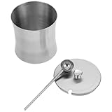 Alipis 1 Satz Gewürzdose Aus Edelstahl Essgeschirr Hafer Etiketten Krüge Mit Deckel Tee Kaffee Zuckerdosen Würze Große Gewürzdosen Gestell Klassiker Sirup Anlasser Rostfreier Stahl Silver