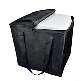 Gdfnmogo Tragbare WC-Tragetasche, 15 l, Wohnmobil-WC-Schutz, mit Griffen, für Camping, Outdoor, Reisen, Wie abgebildet, Schwarz
